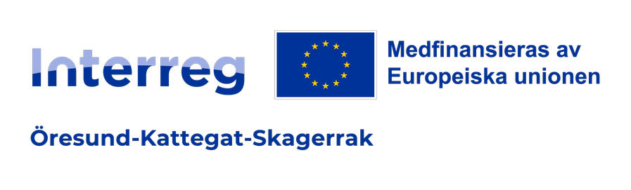 Sponsor är Interreg: Öresund-Kattegatt-Skagerak. Medfinansieras av EU. 